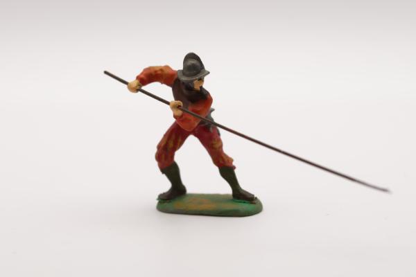 Landsknecht kämpfend spanischer Helm